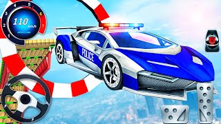 Police Car Impossible Racing Simulator - Car Stunts Mega Ramp Driving - Android GamePlay #3 screenshot 5