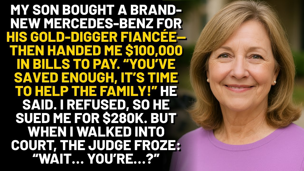 My son bought a brand-new Mercedes-Benz for his gold-digger fiancée—then handed me $100,000 in bills