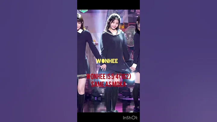 Illit member height 🤗 #illit #minju #iroha #moka #wonhee #yunah #kpop#gllit