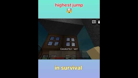 highest jump in survival mini block craft #kbcraft
