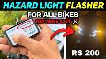 RS 200 Modification Hazard Light Flasher for All Bikes | Simtac flasher installation Review | Pulsar