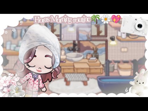 Flora's morning routine 🌼🌴💖 #avatarworld #aesthetic #alightmotion #house