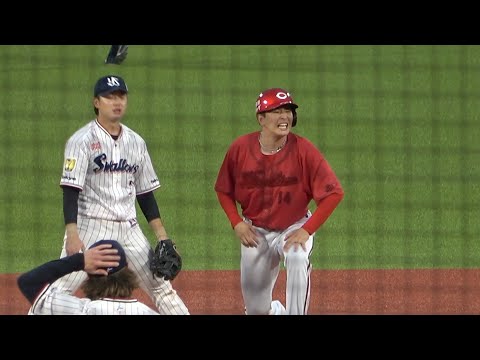 ガチか大瀬良！「何とかしたい」大瀬良のプロ初盗塁は責任感から　2023年7月1日菊池 涼介 野間 峻祥 秋山 翔吾  西川 龍馬  田中 広輔　九里亜蓮