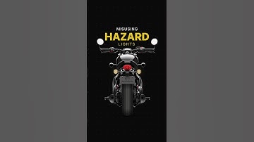 Road Safety 13 - Hazard Lights #traffic #motorcycle #hazardlights #hazard #accident #night