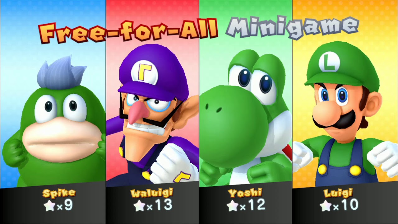 Mario Party 10 - Airship Central (2 Player) Waluigi, Spike, Luigi, Yoshi- Master CPU # 92