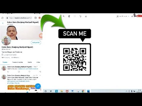 Cara Membuat QR Code Twitter / Barcode twitter dan cara scan barcode di twitter