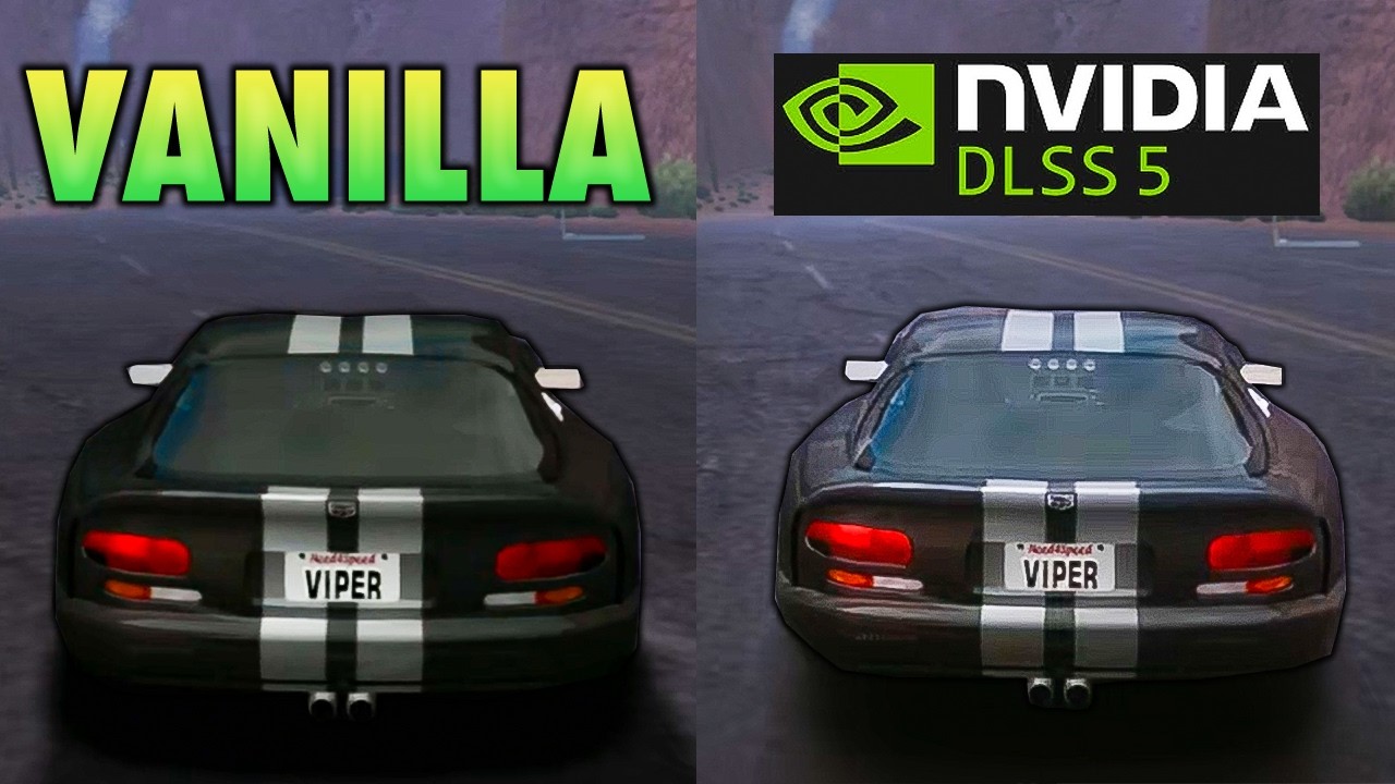DLSS 5 in Need for Speed: Hot Pursuit 2