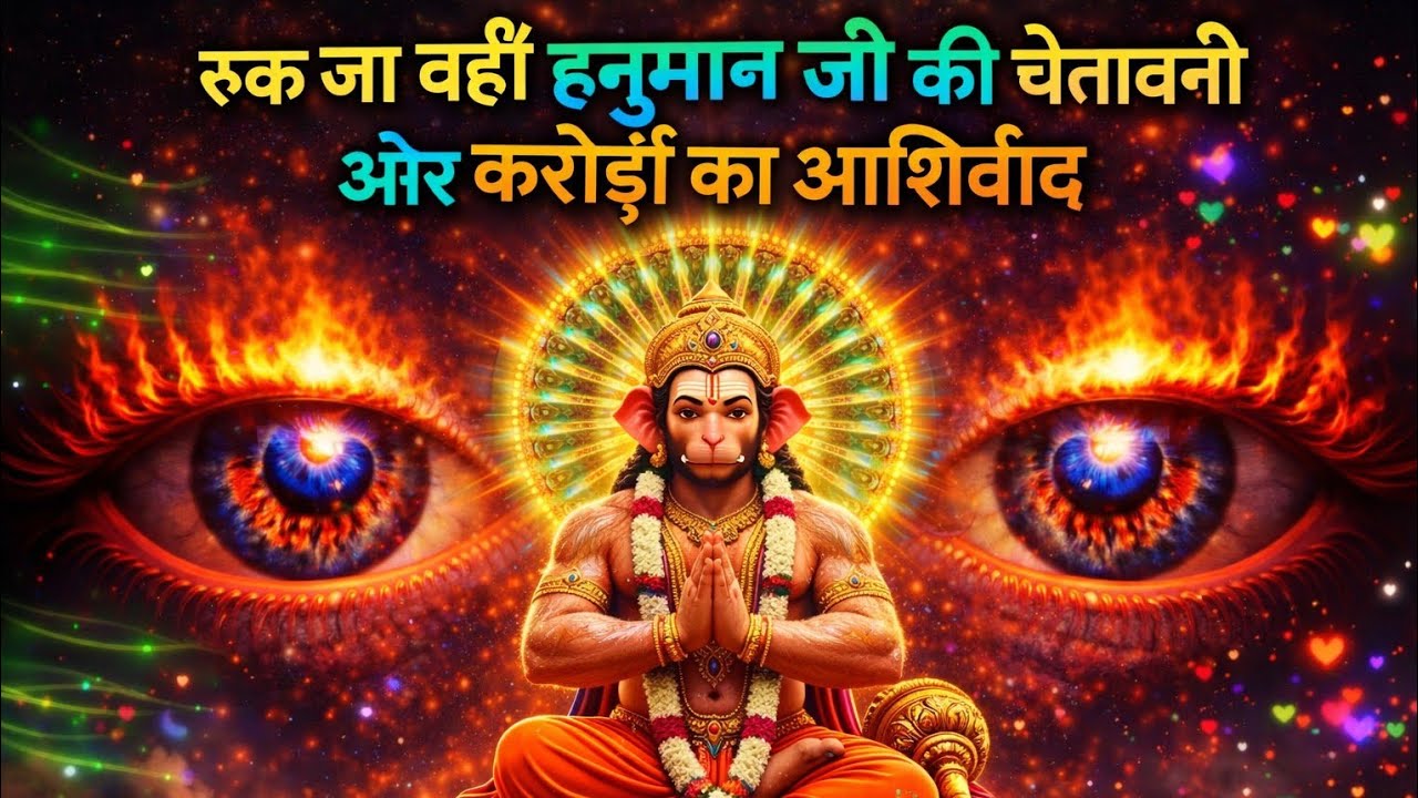 🔥 108🚩 हनुमान जी का दिव्य संदेश 😱 आज स्वयं बजरंगबली दे रहे हैं संकेत | Hanuman Ji Ka Sandesh 🌈