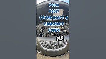 P0016 P0017 Crankshaft Camshaft Positioning Codes -FIX #P0016, #P0017,