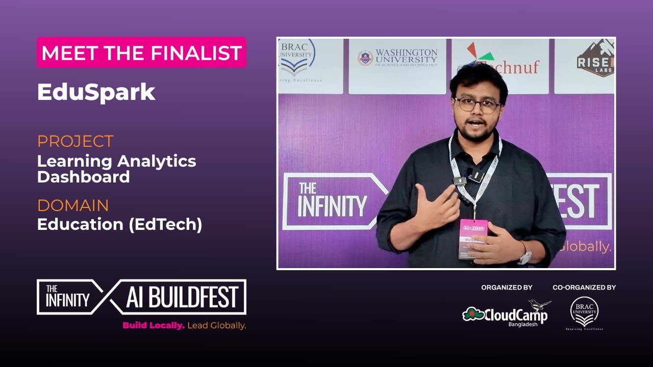 ⁣Meet Team EduSpark | Learning Analytics Dashboard | EdTech Finalist | Infinity AI BuildFest 2026