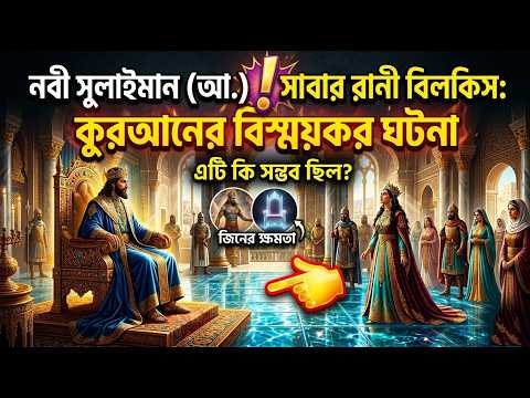 বিলকিসের সিংহাসন কীভাবে এক পলকে আনা হয়েছিল? | কুরআনের অসাধারণ ঘটনা #সময়রেখা