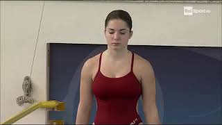 SOFIA CONTE #1   2025 Women's 3m Springboard Diving Italian Indoor, 60 fps Slow Motion Highlights