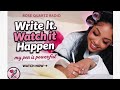 If I write it down, IT HAPPENS ✍🏽💖📓journaling manifestation activation ✨