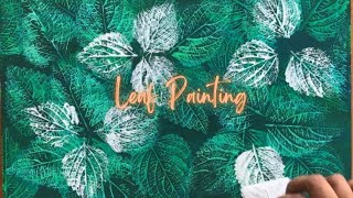 Leaf Painting on Waste WPVC Board  | Home Decor