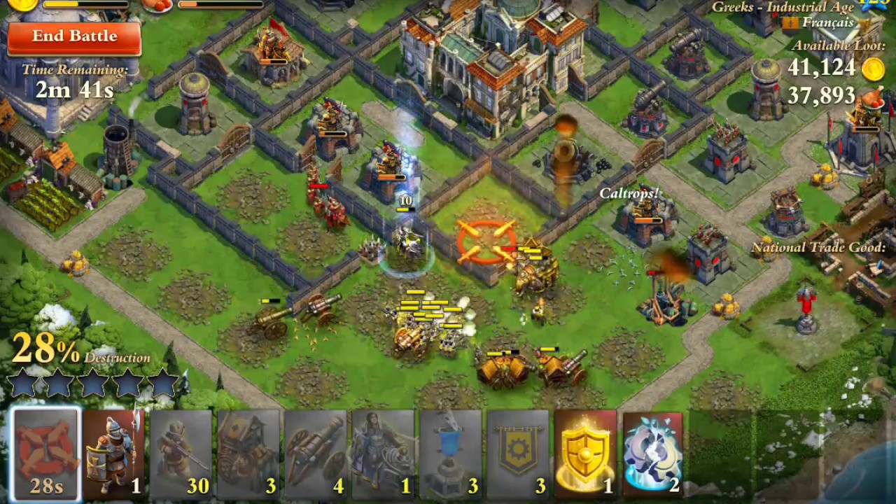 Let's Play DomiNations | World War Attack 1 | Global Union v Français