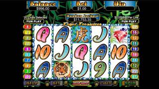 Tiger Treasures Online Slot by Realtime Gaming | Neonslots.com