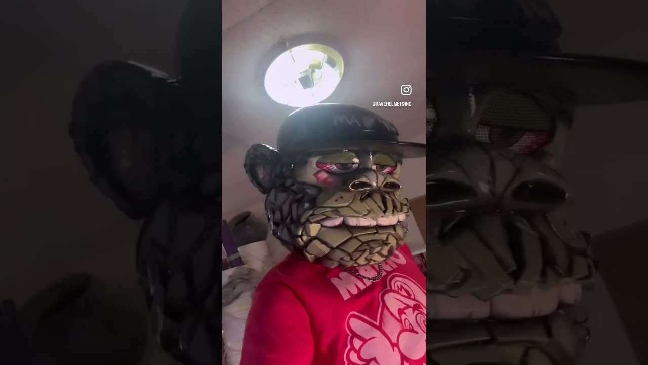 New custom made Mutant Bored Ape helmet. 