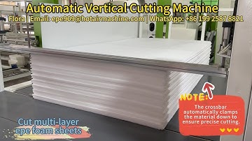 How to cut foam sheets with the Automatic Vertical Cutting Machine | Auto-Cutting & Auto-Feeding