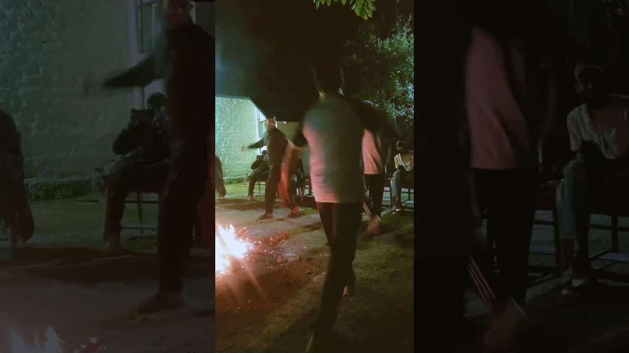 Boys Dance at bonfire 🔥