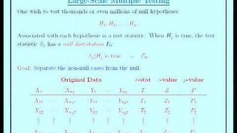 Dr. Yuzhi Cai | Large-scale multiple testing: finding needles in a haystack