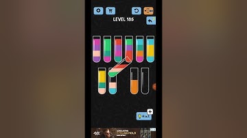 Water Color Sort Level 185 Completed