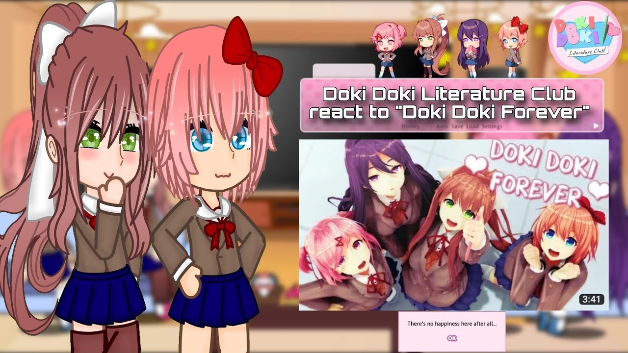 Ddlc React to Doki Doki Forever || French, English and Spanish Video || #ddlc #gacha #gachaclub