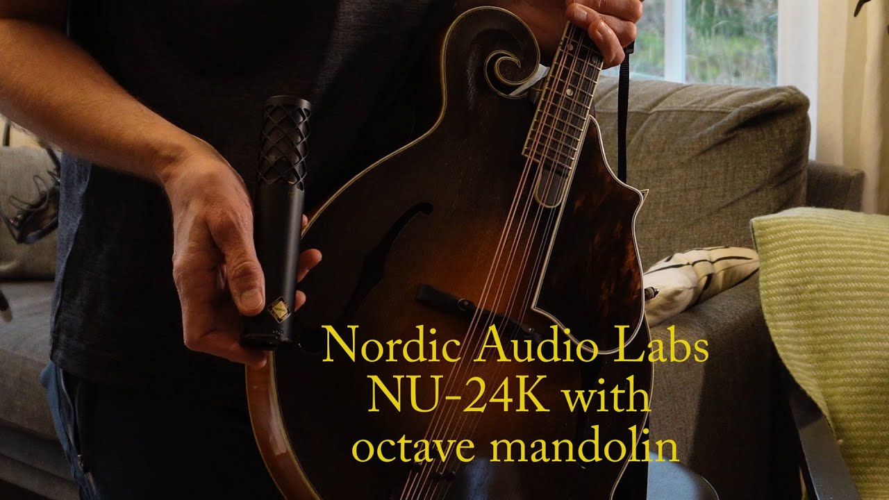 Nordic Audio Labs NU-24K microphone with an octave mandolin