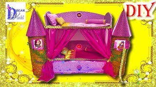 Как сделать двухъярусную кровать для кукол Поппи и Холли О'Хэйр. DIY. How to make a doll bunk bed