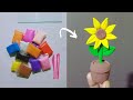 How to make sunflower by using clay  || clay diya jinis banana || clay diya full banano  || DIY ART
