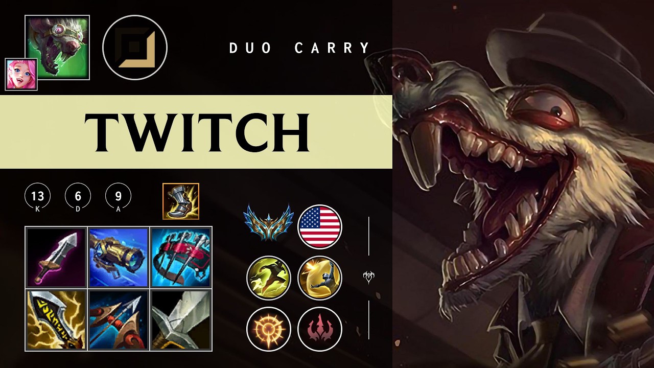 Twitch ADC vs Swain - NA Challenger Patch 26.03