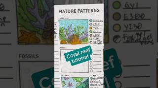 Coral reef colouring tutorial