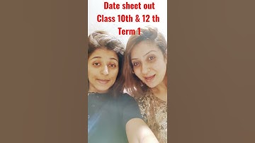 Date Sheet of Class 10th &12th CBSE 2021 #shorts #cbse #neet2022