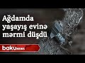 Ağdamın orta qərvənd kəndində yaşayış evinə mərmi düşdü