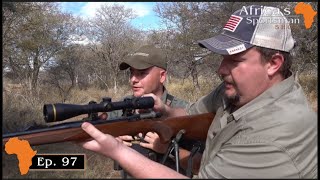 Some hard stalking for Eugene to get his sable (part 2 of 2) Africas Sportsman Show  Ep 97