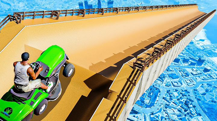 Lawnmower vs Extreme Half Pipes in GTA 5