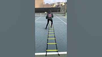 Ladder drills / Speed / Ickey Shuffle forward and backward #tennis #footwork #shorts