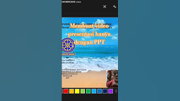Cara membuat video presentasi hanya dengan menggunakan Microsoft Power Point (PPT).