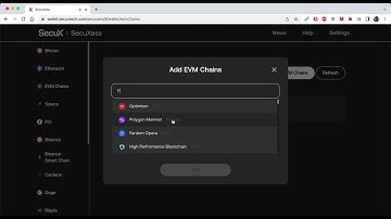 Add #EVM networks to your #SecuX #hardware #wallet on #SecuXess