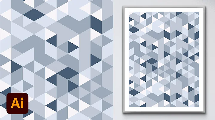 Mastering Geometric Triangle Patterns in Adobe Illustrator