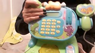 ASMR toy cash register unboxing. Tapping. Super tingly screenshot 4