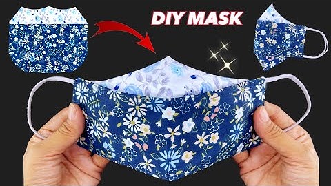 New Design DIY Face Mask 2 TONE | How to Make 3D Face Mask - NO FOG ON GLASSES & Breath MASK!!