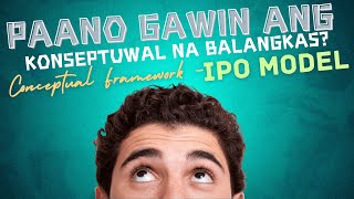 PAANO GAWIN ANG KONSEPTUWAL NA BALANGKAS (IPO) NG PANANALIKSIK? Conceptual Framework