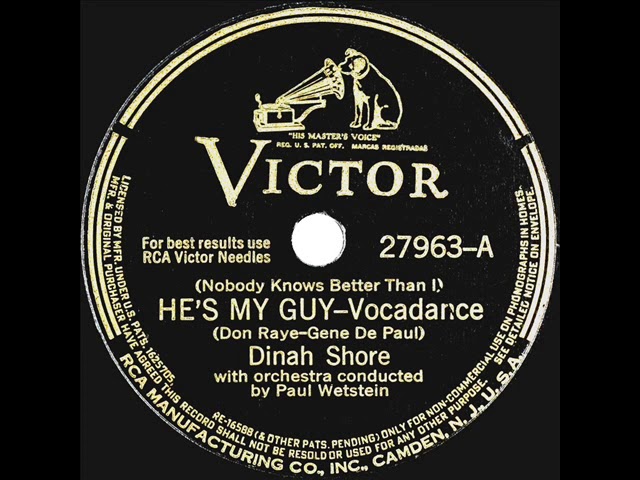 Dinah Shore - He's My guy