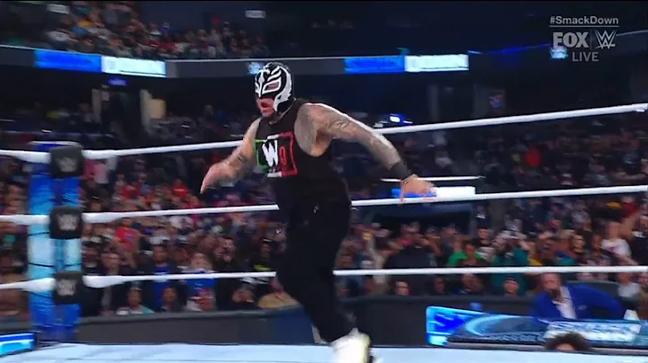 Rey Mysterio attacks Santos Escobar - WWE SmackDown 3/15/2024