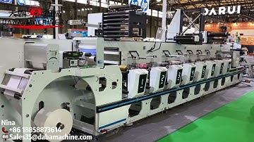 DABA Factory Price Inline Flexo Printing Machine Show In Labelexpo Asia Shanghai
