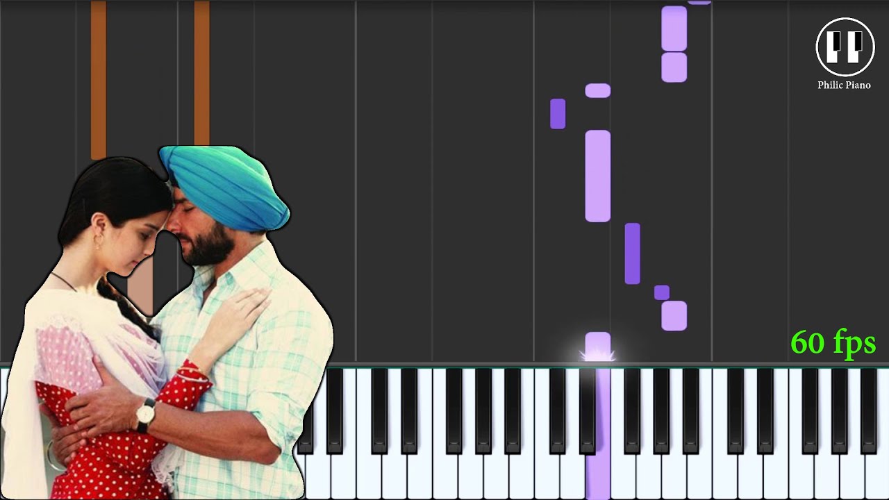 Aaj Din Chadheya   Love Aaj Kal   EASY Piano Tutorial
