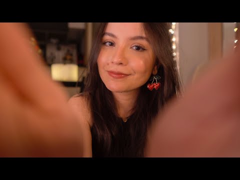 ASMR hoje você vai dormir muito bem (personal attention, pincel na tela, hand movements e eu 😀)