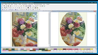 Программа  Pattern Maker v4 Pro - как обрезать схему вышивки под овал или круг