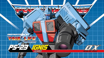 Ocular Max PS-23 Ignis Official Video Manual (Robot Mode Package)