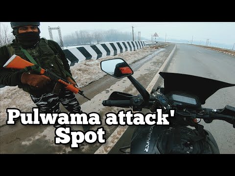 Pulwama attack'spot in Kashmir